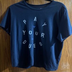 LG Dark Blue women’s under armour tee